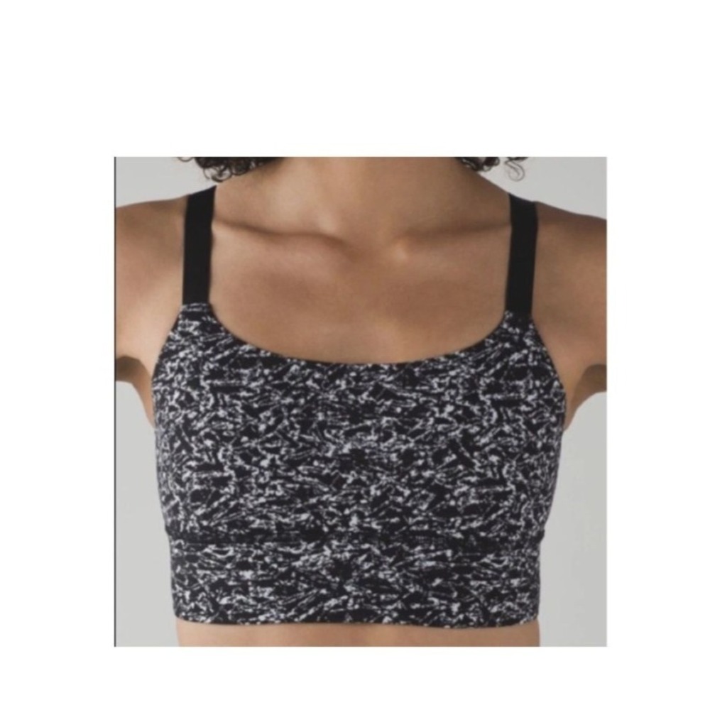 Lululemon Sports Bra Womens 4 Both Ways Iced Wave Athleisure